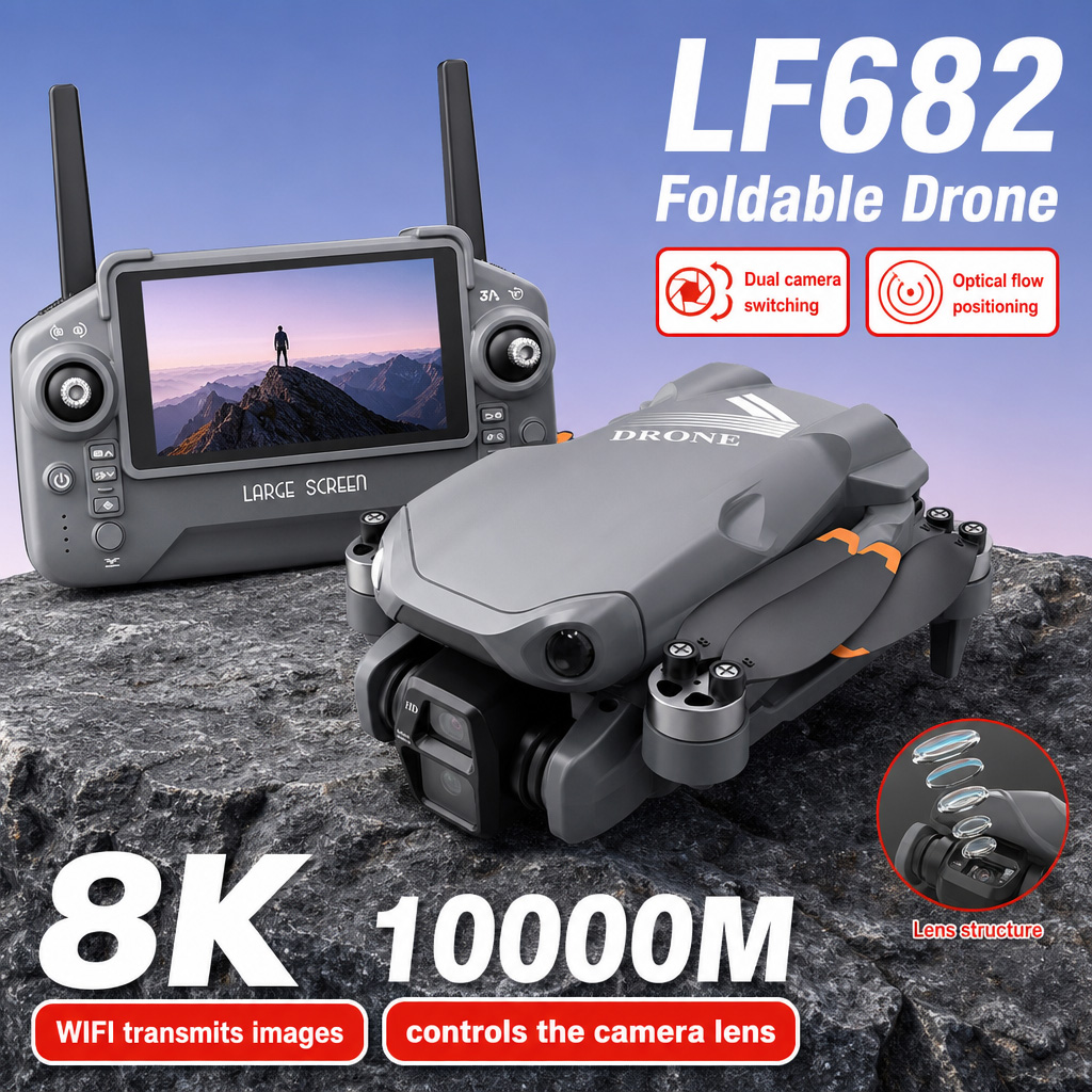 Drone Battery Box - โดรนถ่ายภาพทางอากาศ LF682 8K HD กล้องคู่ GPS