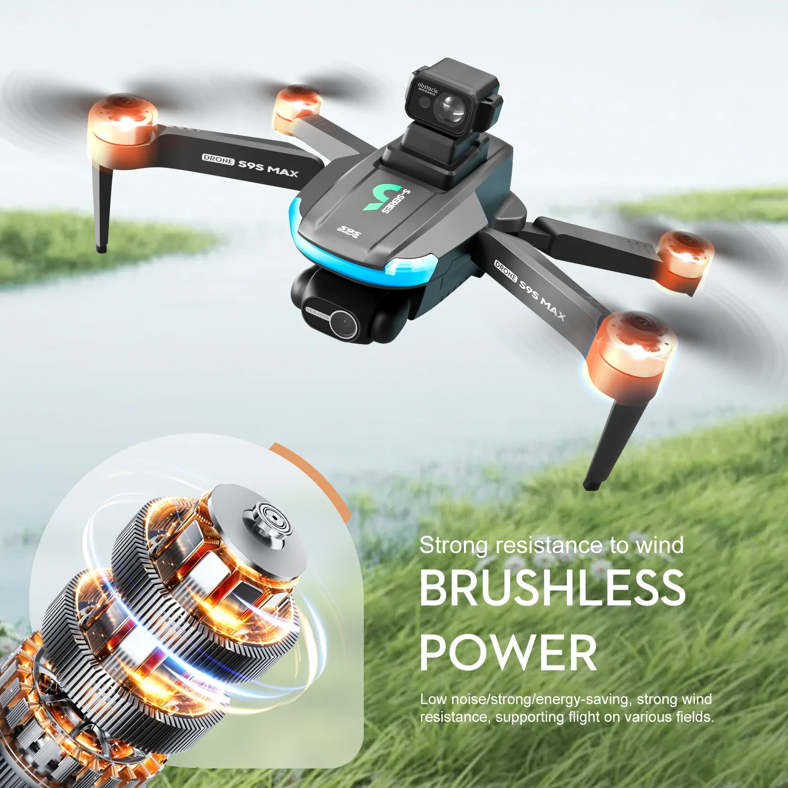 ใหม่S9S MAX MINI Drone 4K 2 แก - Drone Battery Box บทวิจารณ์และราคา
