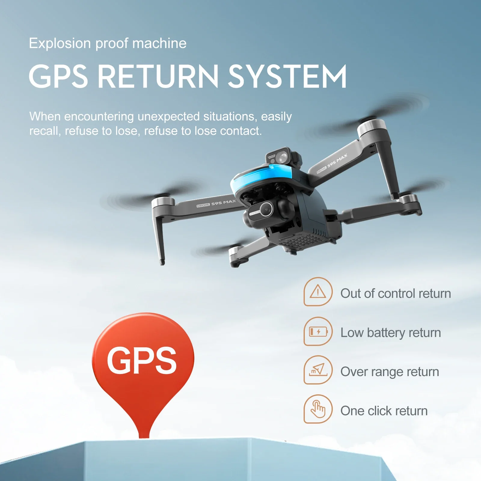 ใหม่S9S MAX MINI Drone 4K 2 แก - Drone Battery Box บทวิจารณ์และราคา