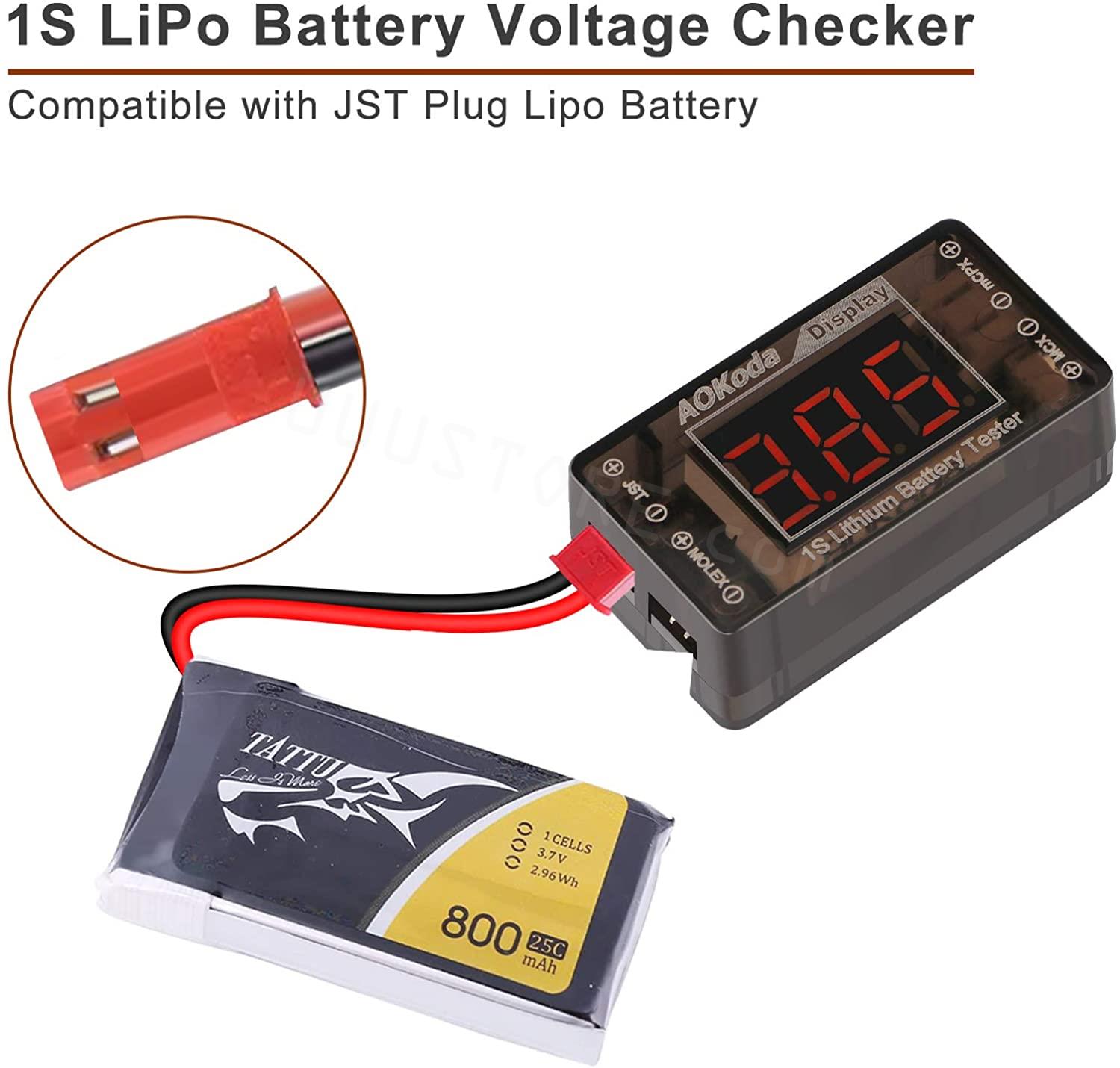 เครื่องตรวจสอบแรงดันแบตเตอรี่ล - Drone Battery Voltage Checker บทวิจารณ์และราคา