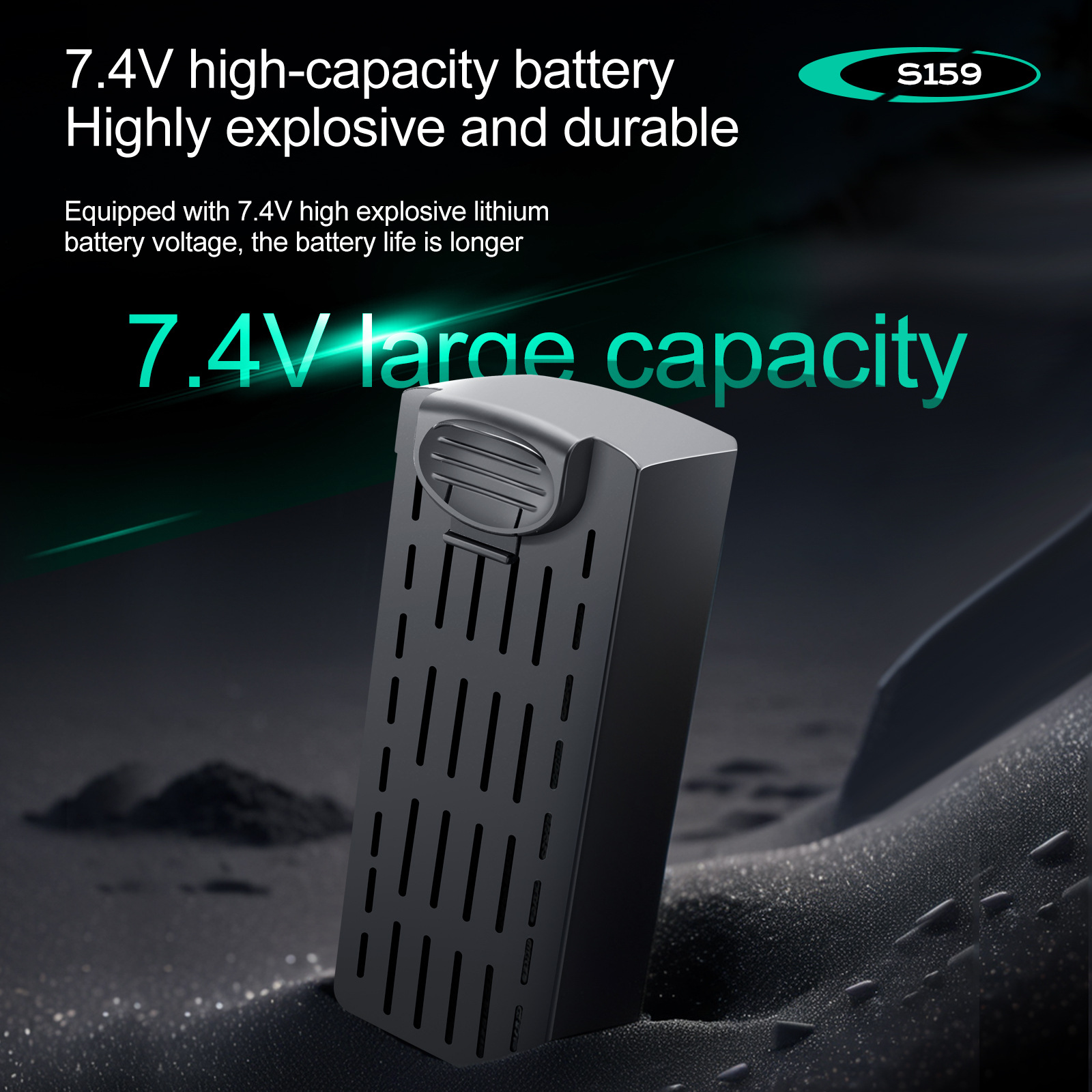 S159 แบตเตอรี่ 7.4V 2200mAH S1 - Drone Battery Li-Ion บทวิจารณ์และราคา