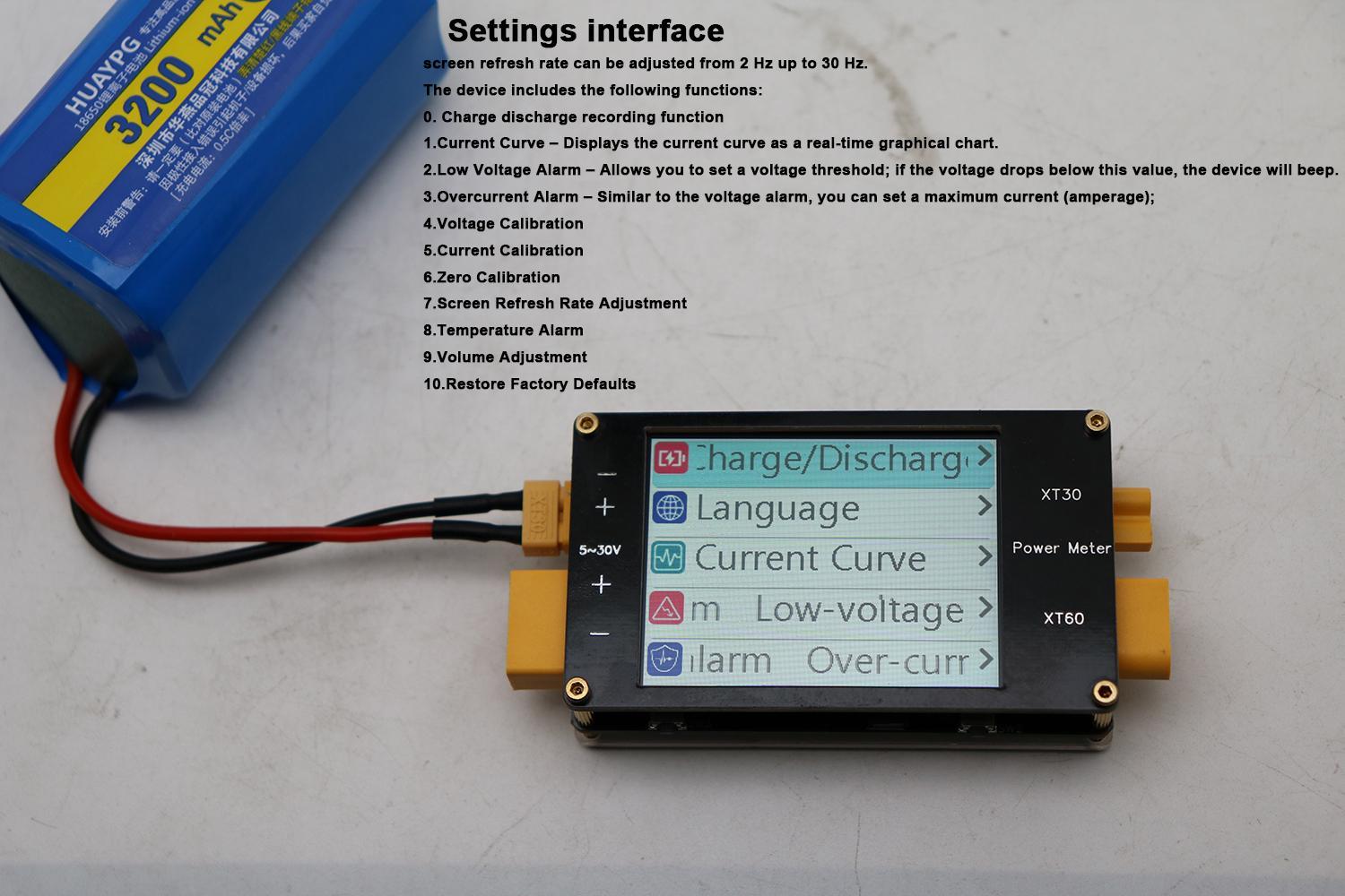 จอแสดงผล 2.4 นิ้ว เครื่องวัดพล - Drone Battery Voltage Checker บทวิจารณ์และราคา