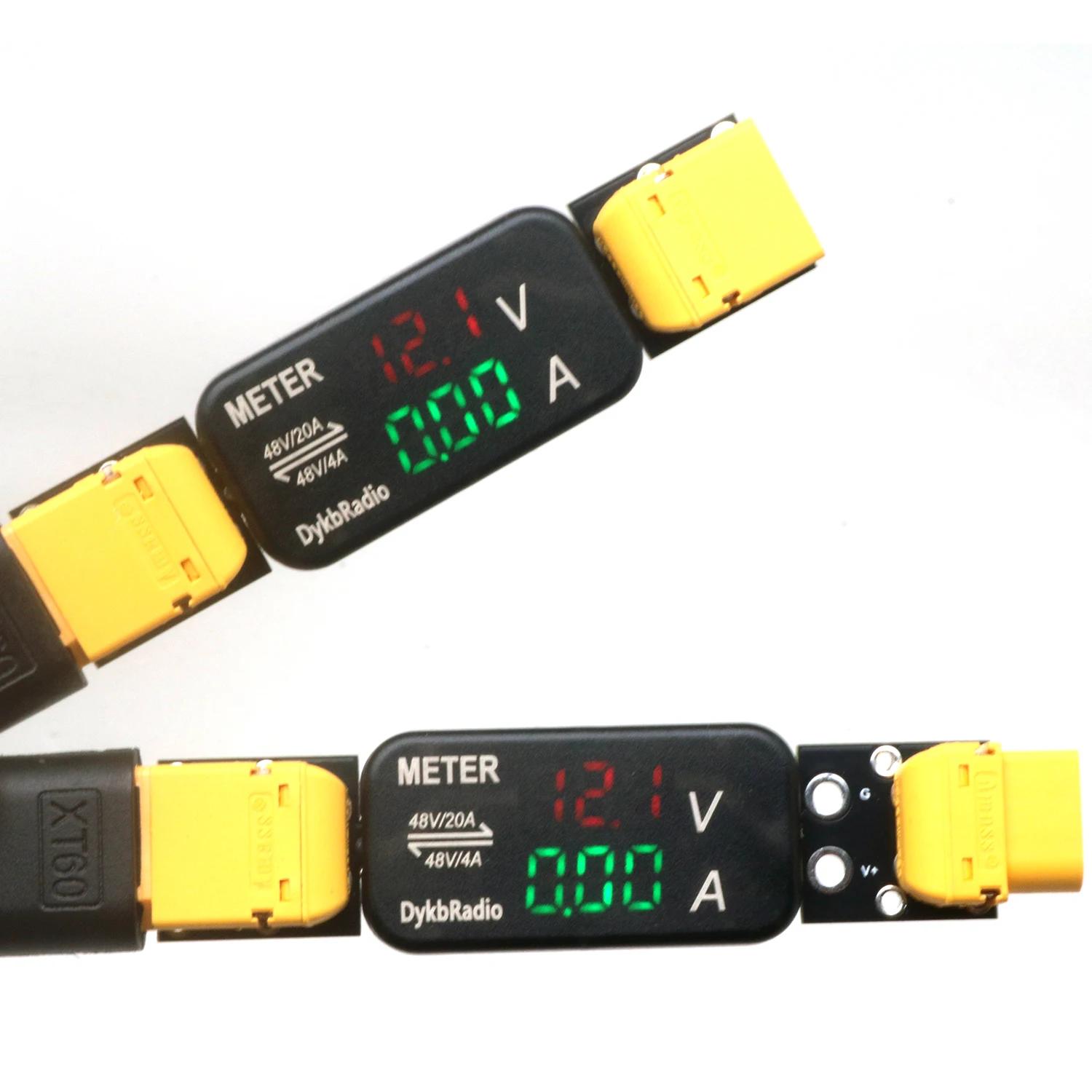 USB XT60 XT30 โวลต์มิเตอร์แอมป - Drone Battery Voltage Checker บทวิจารณ์และราคา