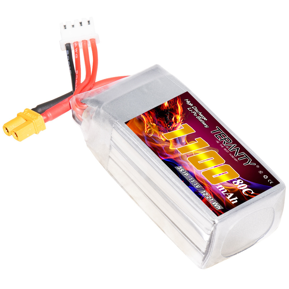 TERANTY 3S 11.1V 1100mAh 80C/1 - Drone Battery 3S บทวิจารณ์และราคา