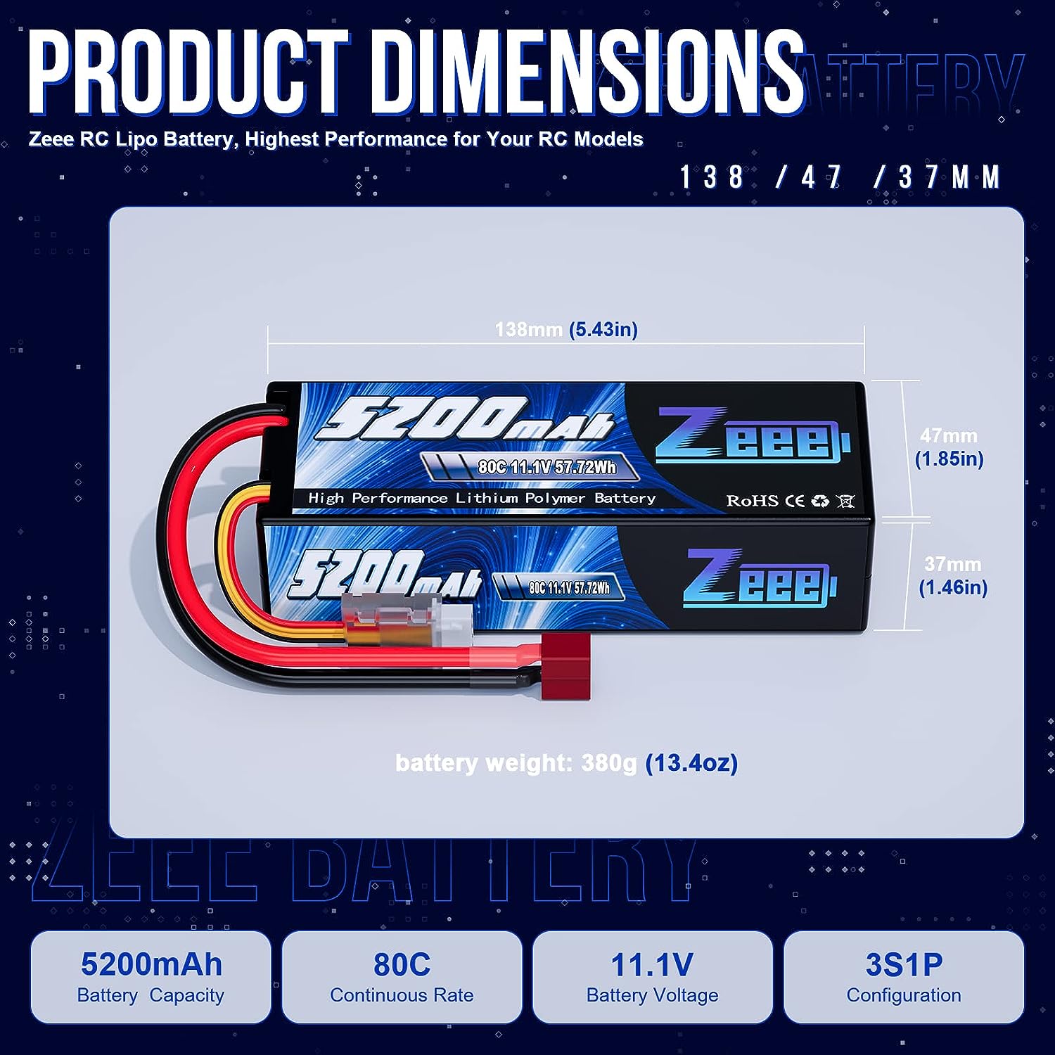 1/2pcs Zeee 3S 5200mAh แบตเตอร - Drone Battery 3S บทวิจารณ์และราคา