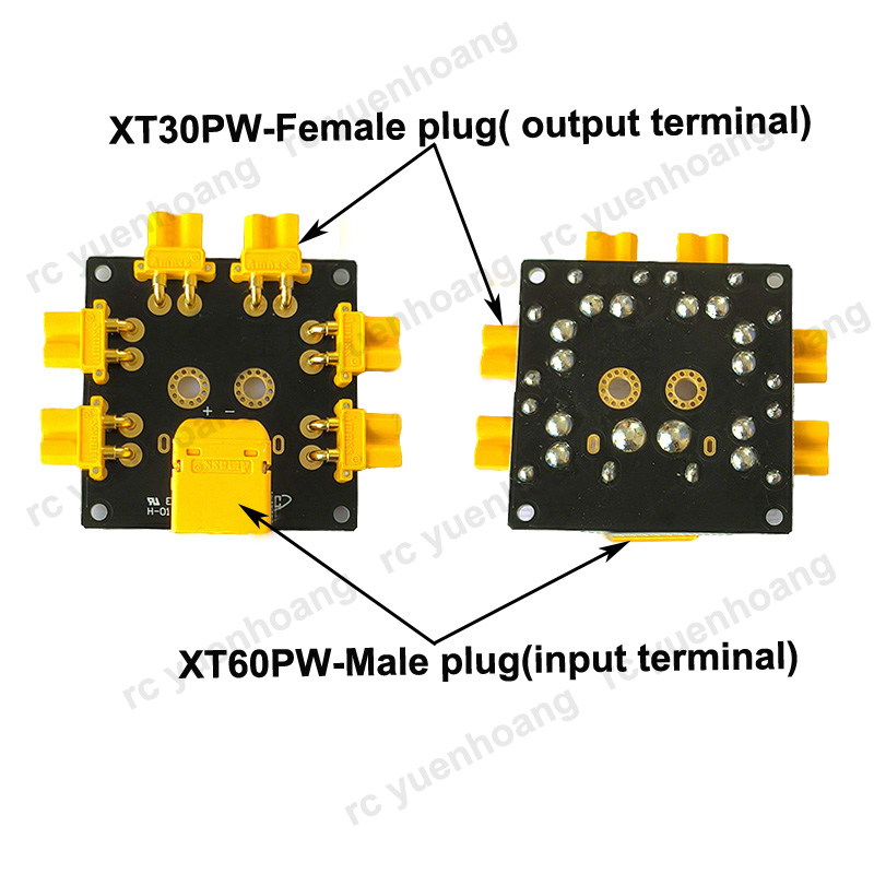 บอร์ดจ่ายไฟแบบ XT30PW-Female 1 - Drone Battery Parallel Board บทวิจารณ์และราคา